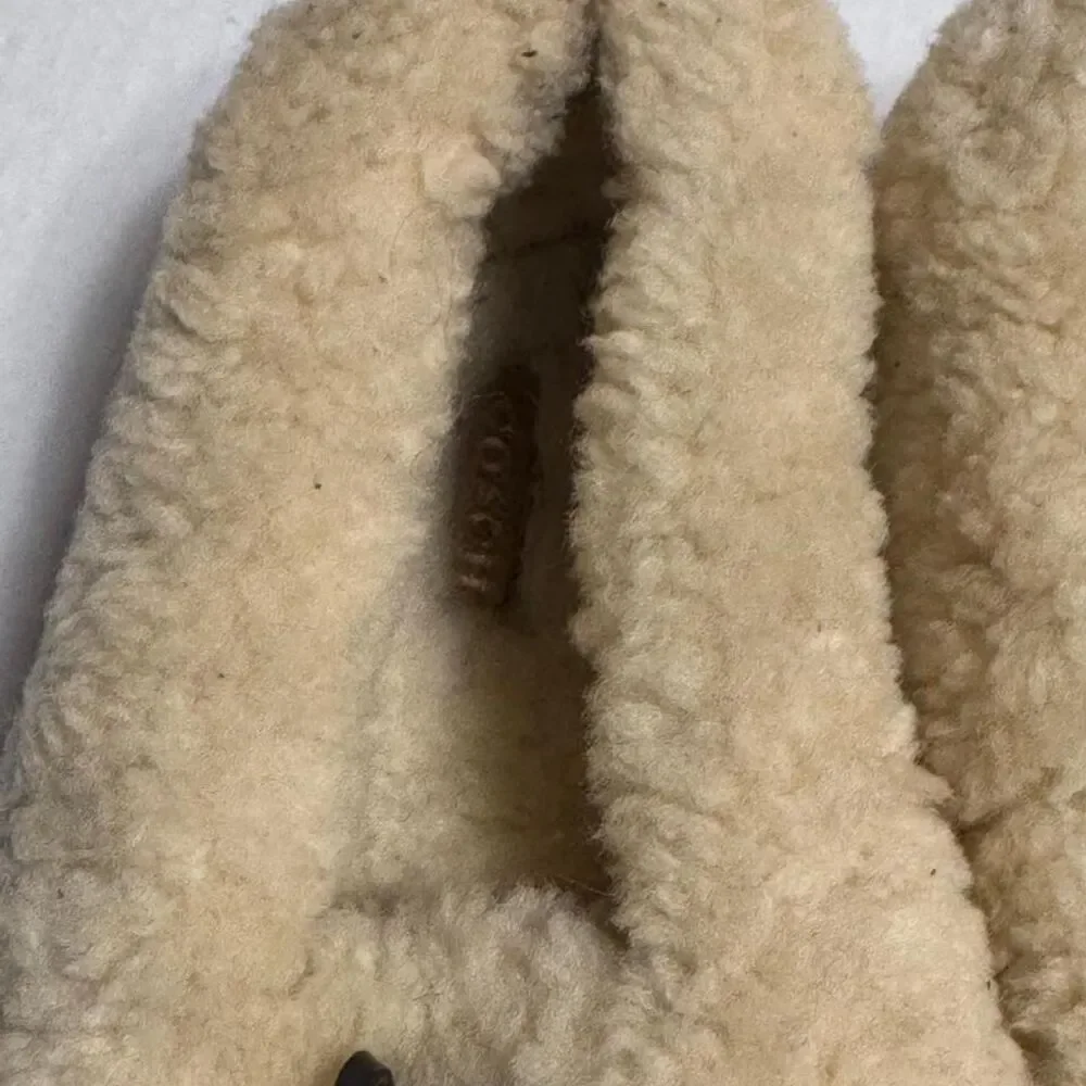 Coach Fiona Women's Brown and Tan Slippers with Monogram Sheepskin size 7,5